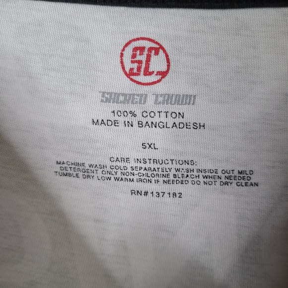 Sacred Crown Shirt Mens 5XL Gray Graphic Iconic All Over Print Short Sleeve - Picture 4 of 9